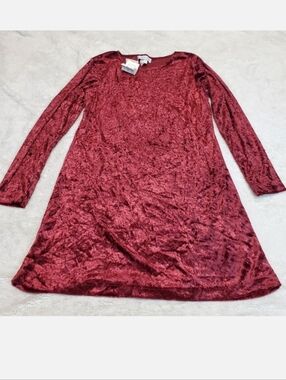 NWT Land N' Sea Red Velvet Dress Medium Whimsigoth Grunge Witchy Party Retro Y2K